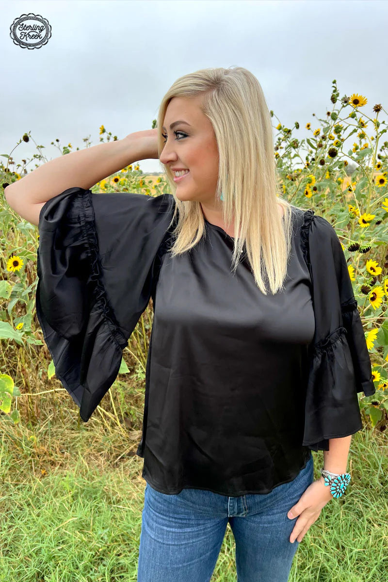 Into The Night Top Black