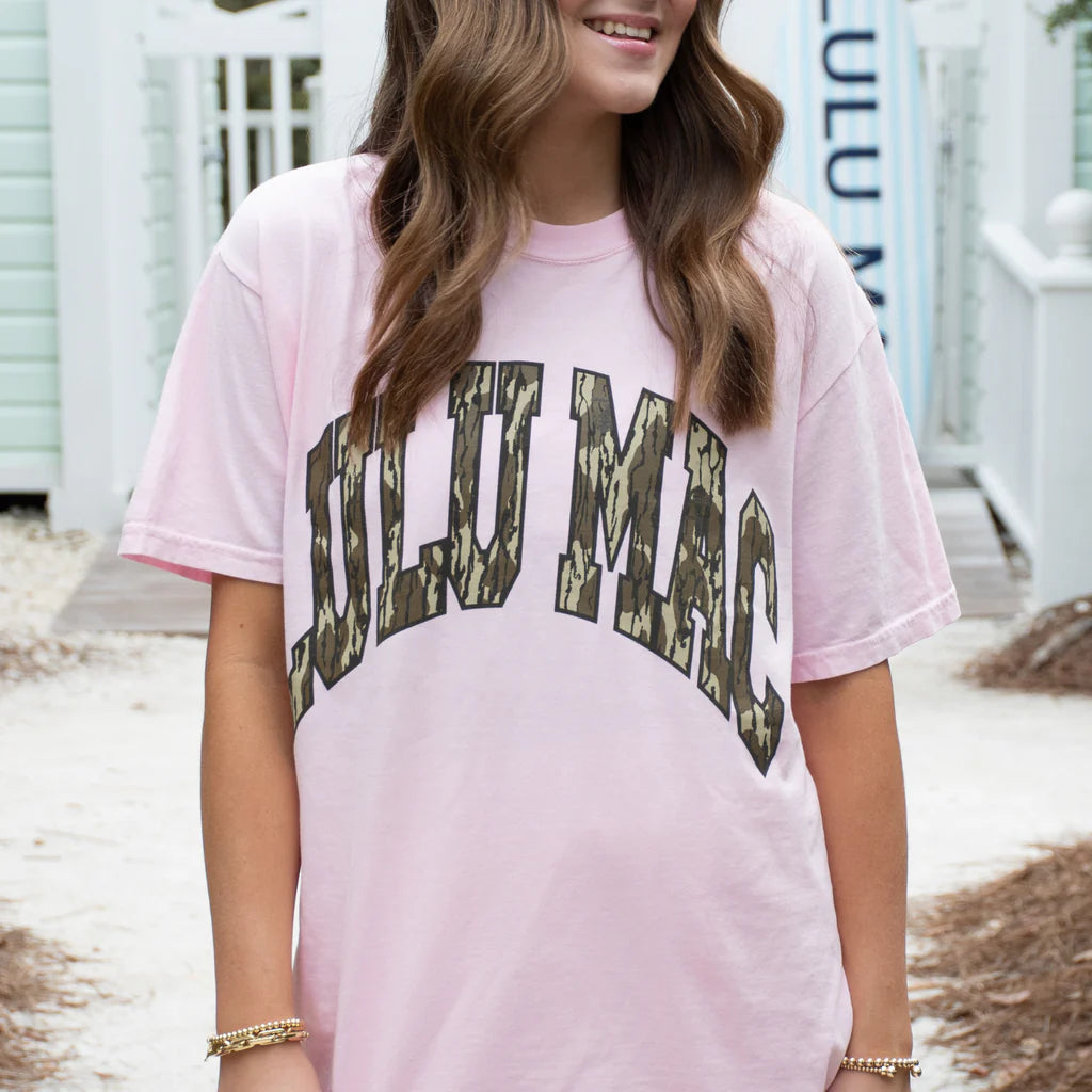 LULU Mac Pink Camo Tee