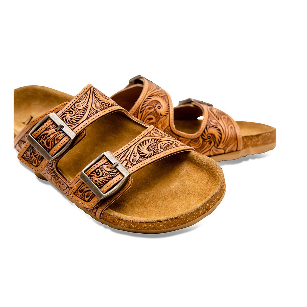 Footo Hand Tooled Sandals