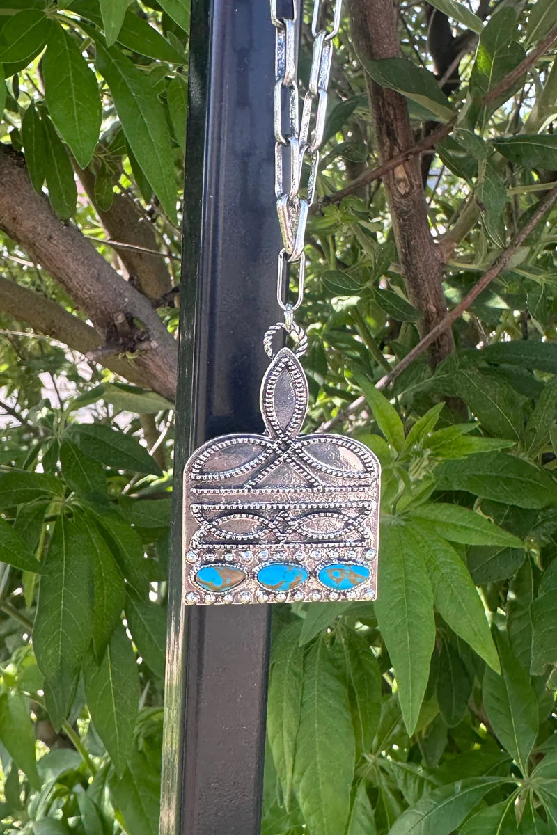 Stitched In Stone Large Necklace