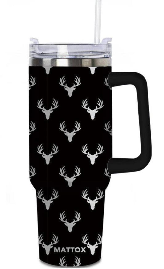 Katydid - Deer All Over Black Tumbler for Men